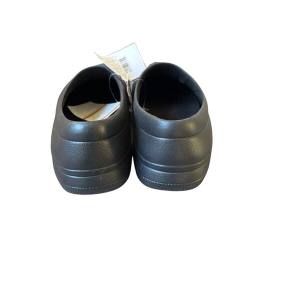 NWT Crocs Mens 11 Black On the Clock Clogs Slip Resistant Work Shoes Slip Ons - Picture 4 of 6